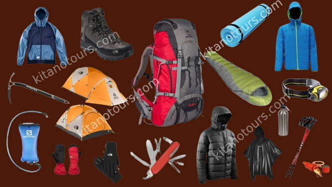 kilimanjaro parking list gear